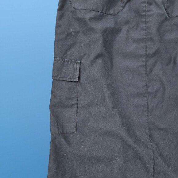 Vintage 90s Tommy Hilfiger Cargo Maxi Skirt Black Size M Grunge Goth Harajuku - Picture 9 of 11